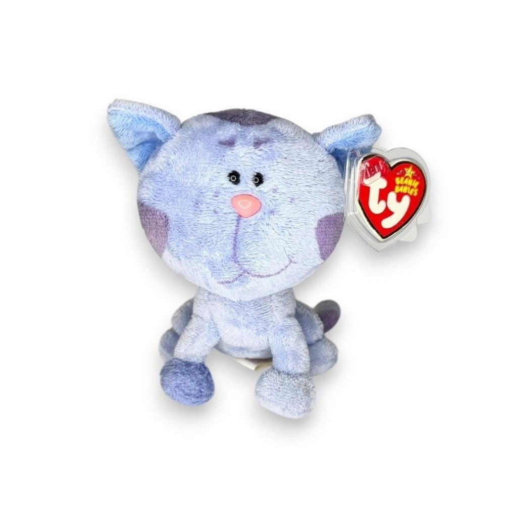 Periwinkle Blue's Clues | Curious Kitten | Mint Heart Tag TY Beanie Baby